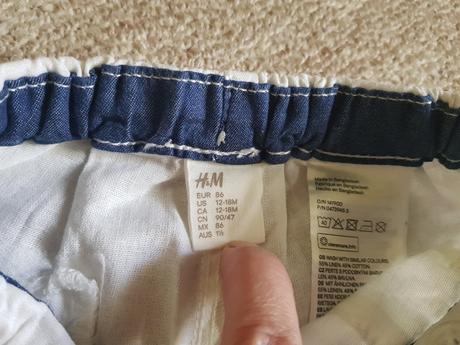 H&m ľanové letné nohavice, h&m,86