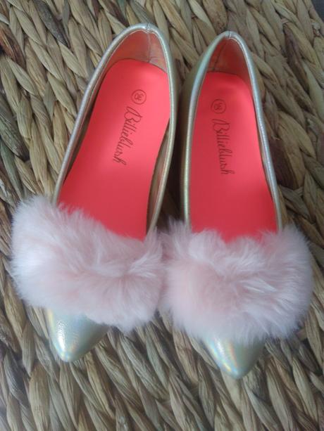 Zdobené balerínky s kožušinkou, 30