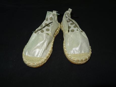 Strieborné espadrilky, h&m,26