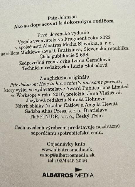 Kniha ako sa dopracovať k dokonalým rodičom, 