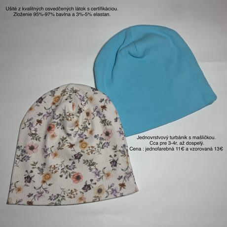 Dvojvrstvová handmade čiapka, 