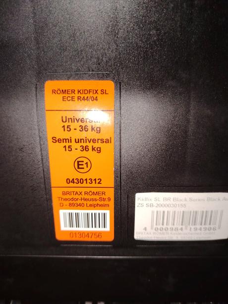 Britax roemer kidfix sl +  letny potah, römer