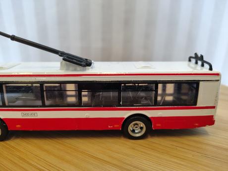 Kovový trolejbus rappa 1/72, na diely, 16 cm, 