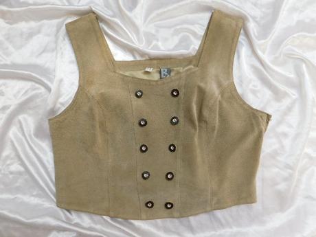 Damska kvalitna semišova vesta ku kroju, 46