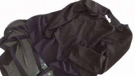 Nova čierna tunika top, l