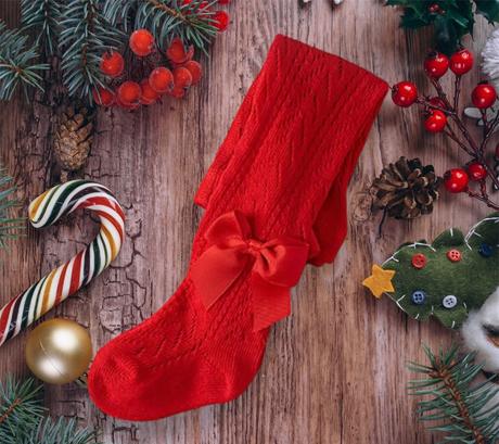 Vianočné pančuchy s mašľou, 92