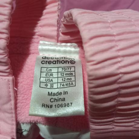 Zimné zateplené nohavice, decathlon,74