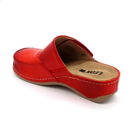 Kožené šľapky vhodné pri patovej ostrohe, 41