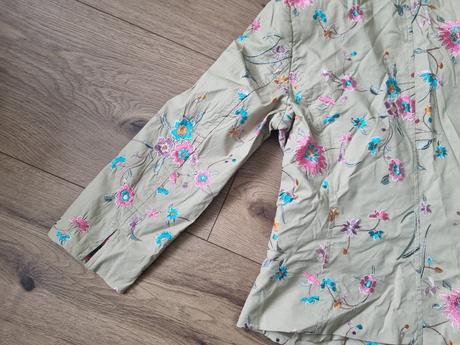 Okerové vyšívané sako heine 36, 36