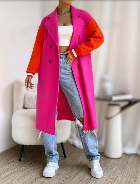 Kabát farebný, 4xl - xxxl