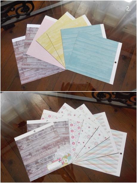 Papiere na scrapbook alebo aj na dekupáž,