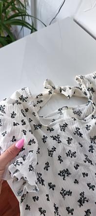Kvetinková blúzka s mašľou, zara,164