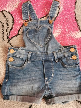 Šortky na traky 3-4roky, h&m,104