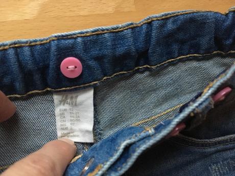 Paradne riflove kratasky s trakmi, h&m,104