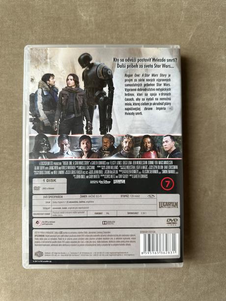 Dvd rouge one star wars,