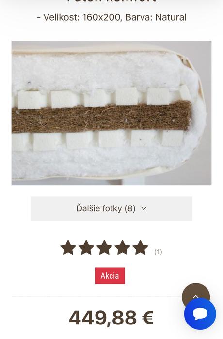 Matrac japonský futon, šírka (cm): 160,dĺžka (cm): 200