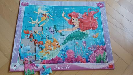 Puzzle morská víla ariel,