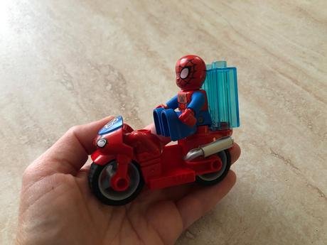 Lego duplo spiderman na motorke, top stav, 