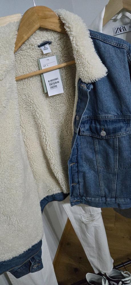 Zateplená riflovka h&m, h&m,l