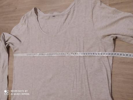 Béžové tričko s dlhým rukávom, xl