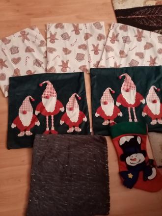 Vianočné obliečky na vankúše,