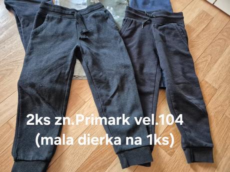 Teplaky 4ks, primark,104
