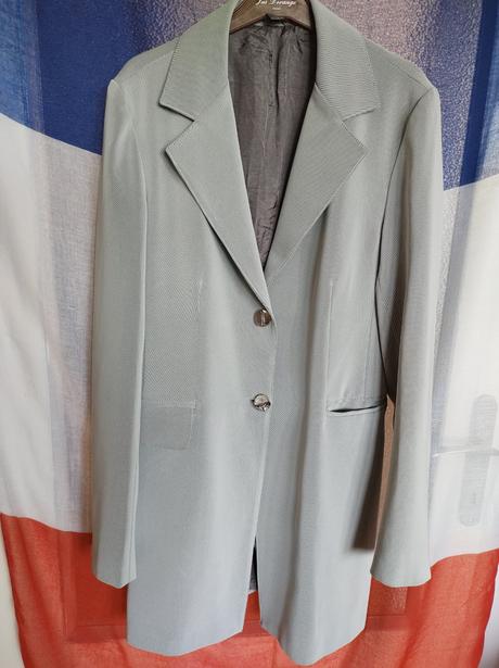 Silver sako-kabát oversize, 