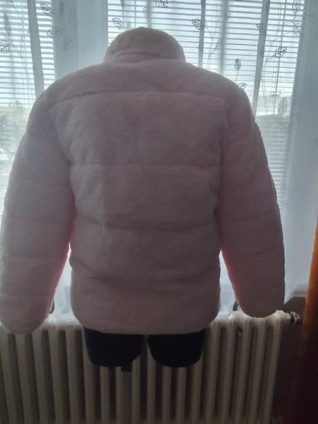 Hype ružová chlpatá bundička, 158