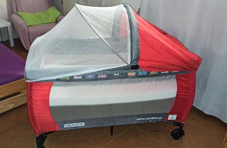 Cestovná postieľka s madracom, šírka (cm): 65,dĺžka (cm): 130