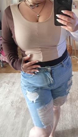 Crop top shein, l