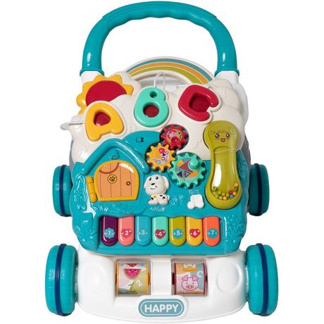 Chodítko s hracím centrom so zvukom a svetlom modr, 