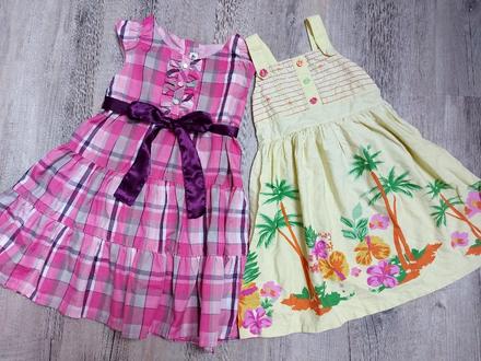 2 x letné dievčenské šaty 2 - 3 r., h&m,98