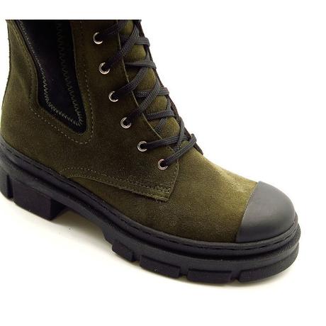 Dámske olivové zimné čižmy simen 22500534 z,b, 36