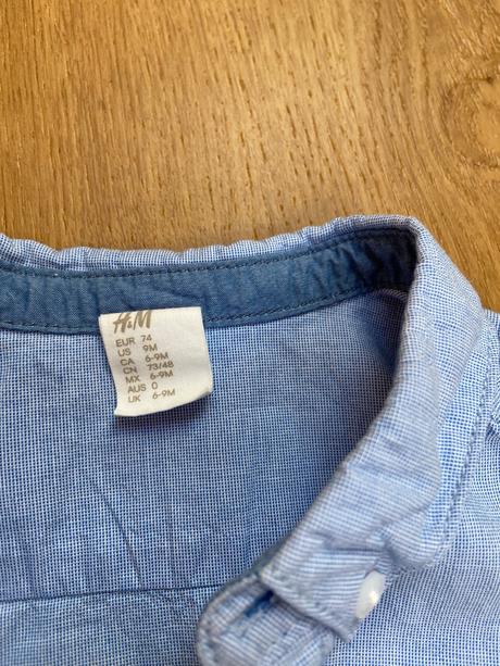 Nohavice a košeľa, h&m,74