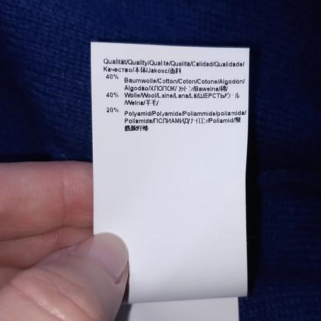 Modrý vlnený rolák hugo boss m/l, hugo boss,l