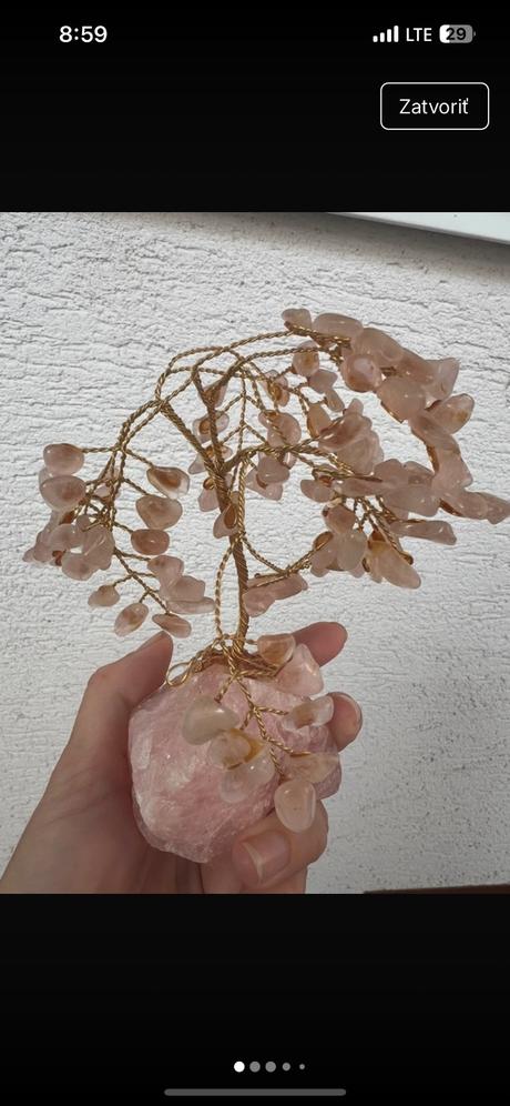 Stromcek ruzenin  cca 16 cm ezo etno boho hippie, 