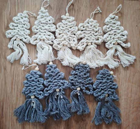 Makrame vianocne ozdoby, 