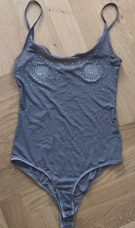 Trasparentný body top - darujem k nákupu, zara,s