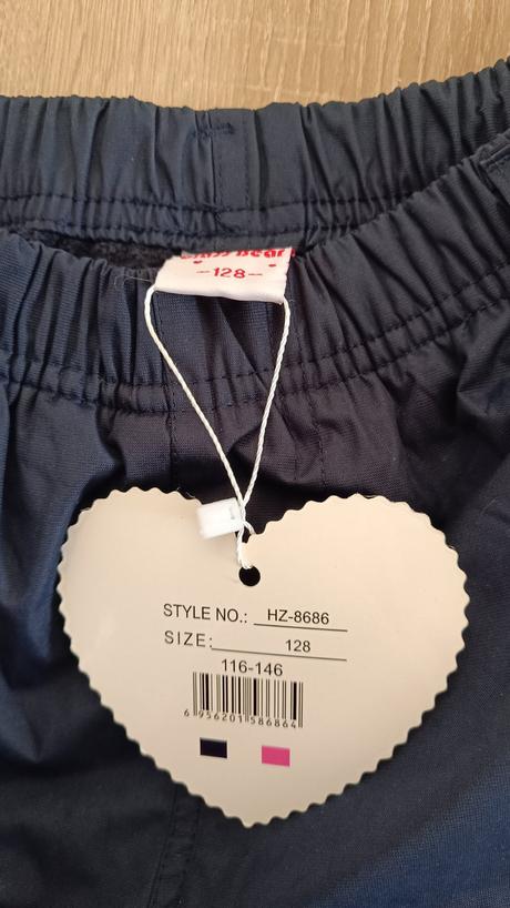 Zateplené nohavice 122, 122