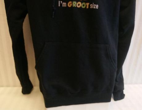 Pánska čierna mikina klokanka, motív, jerzees, m, m