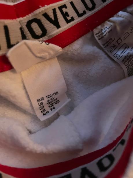 Tepláky šport love 6-8 rokov, h&m,128