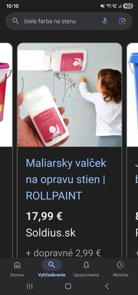 Máte skúsenosť s valčekom na  pokreslené steny?