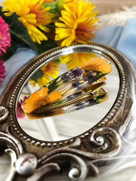 Ručne vyrobené živicové sponky do vlasov, 