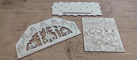 Drevený betlehem - 20x10 cm, 