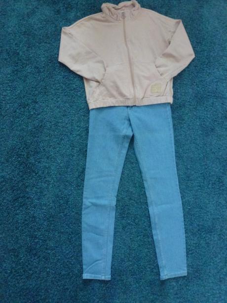 Elastické rifle, h&m,152