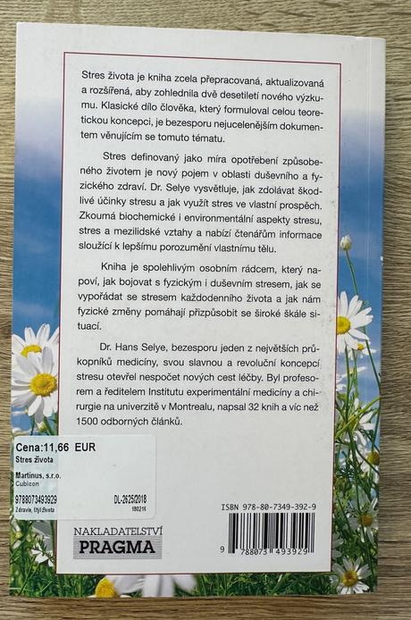 Kniha stres života hans selye za 15eur, 