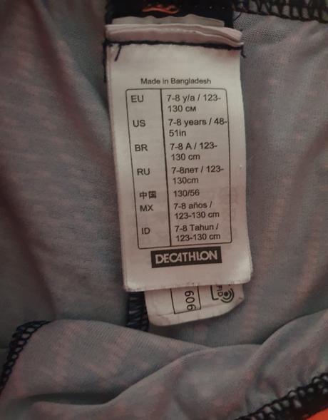 Detské kraťasy 2v1 veľkosť 123-130, decathlon,122