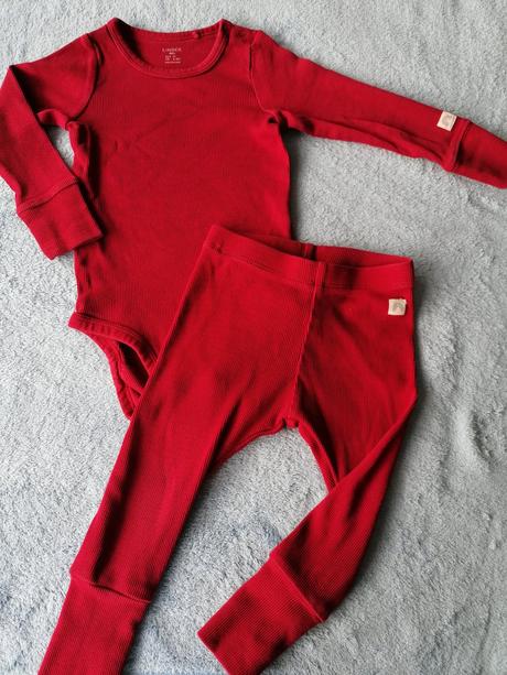 Bordový vrubkovany kompletik, lindex,74