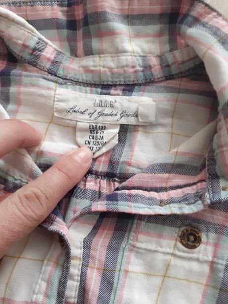 Kockovana kosela / tunika, h&m,122