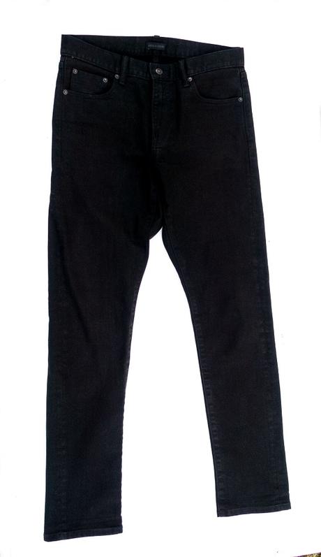 Uniqlo čierne rifle, xl